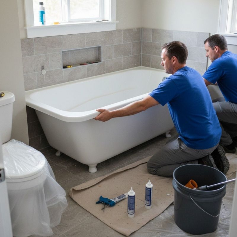 Local Tub Liner Installation pros at work
