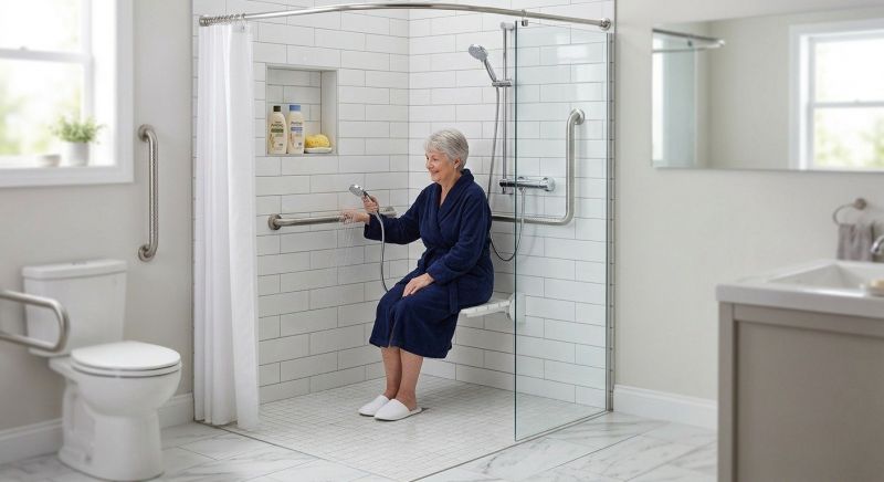 Senior Shower Installation in Sarasota County, FL